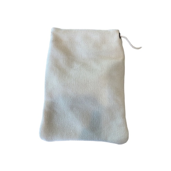 BALENCIAGA IVORY DRAWSTRING POUCH - Picture 2 of 5